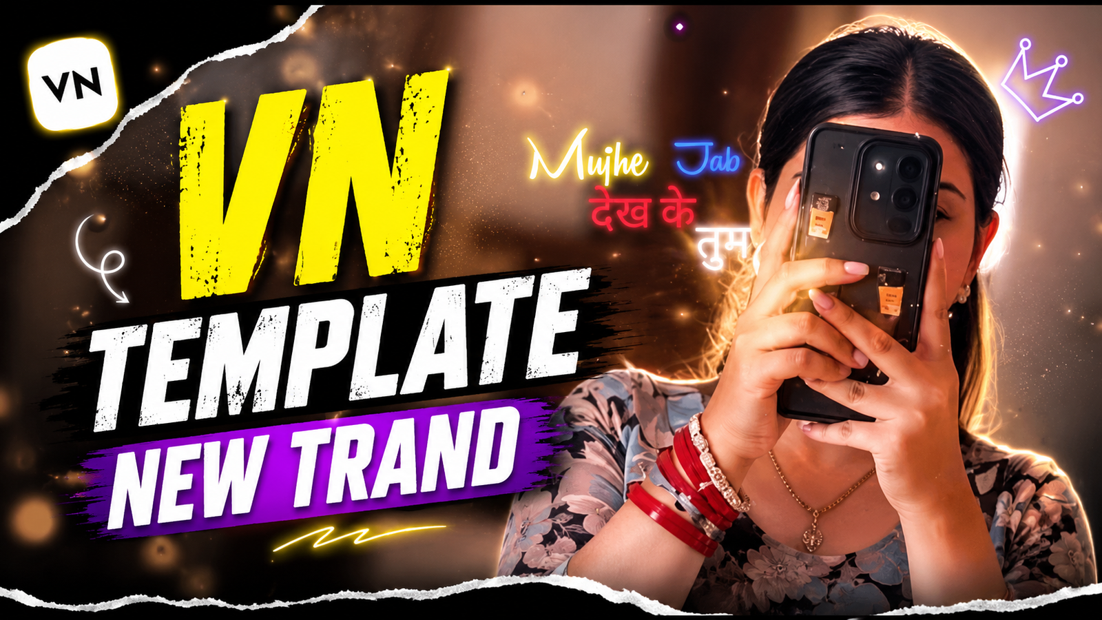 Mujhe Dekh Kar Tum VN Template QR Code 2026